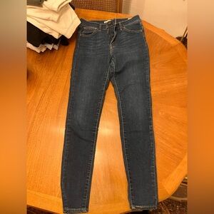 Levi high rise skinny jeans